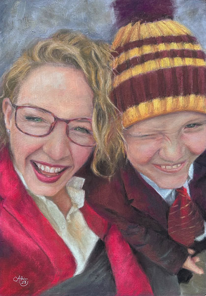 The Cha and Me by Chrysti Atkins Fine Art Artist Bendigo